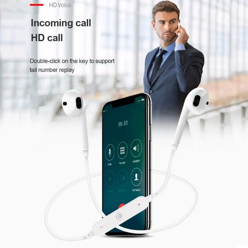 Новые Беспроводные спортивные Bluetooth наушники беспроводные вкладыши с креплением