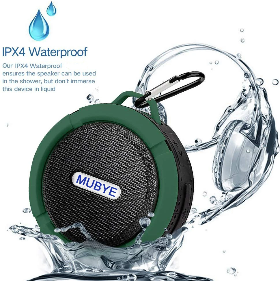MUBYE портативный Bluetooth динамик s беспроводной водонепроницаемый мини с супер