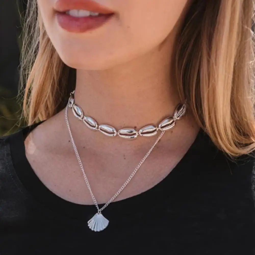 Женское многослойное ожерелье чокер с подвеской в стиле бохо 2020|Ожерелья