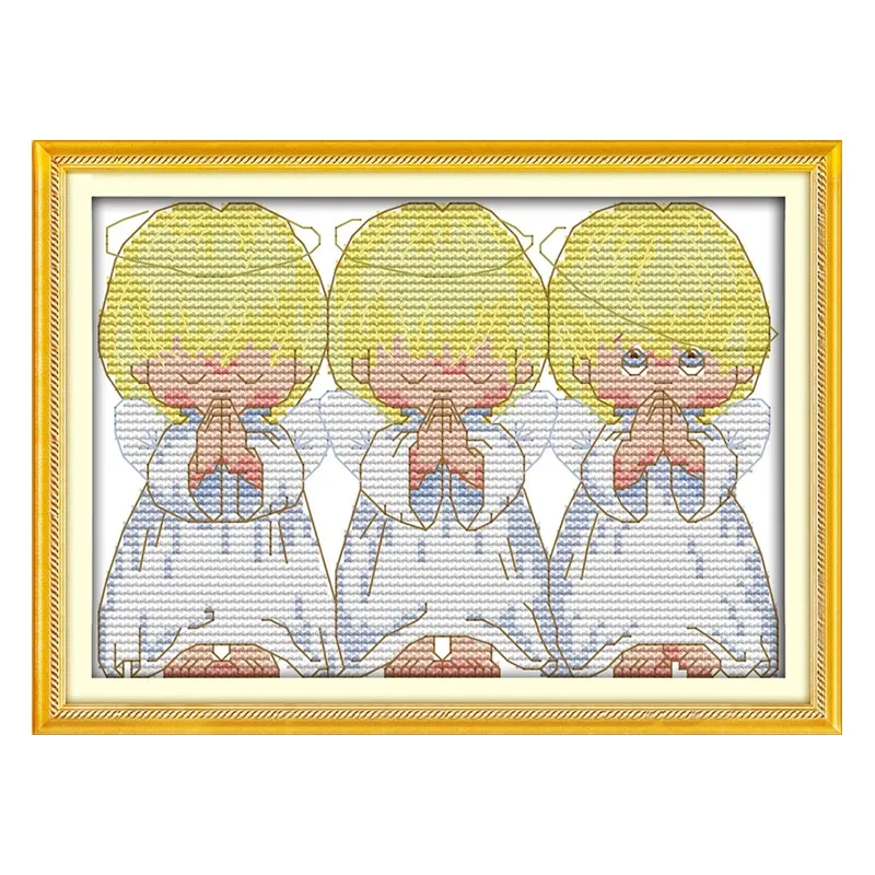 Набор для вышивки крестиком набор рукоделия маленького ангела сделай сам