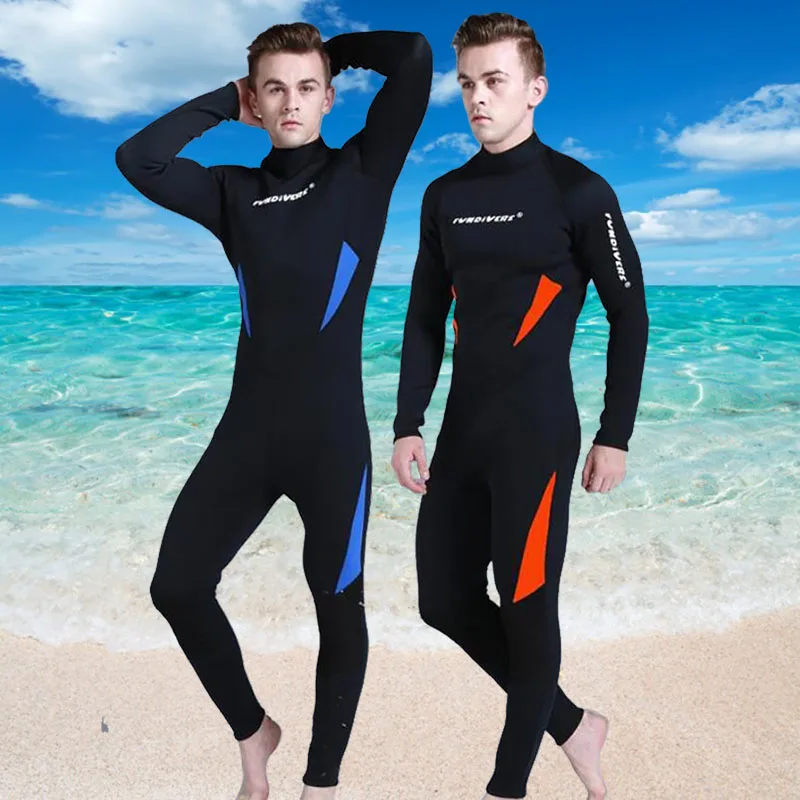 3mm Neoprene Men Scuba Wetsuits Warm One Piece Body Surfing Jumpsuit Full Diving Swimsuit for | Спорт и развлечения