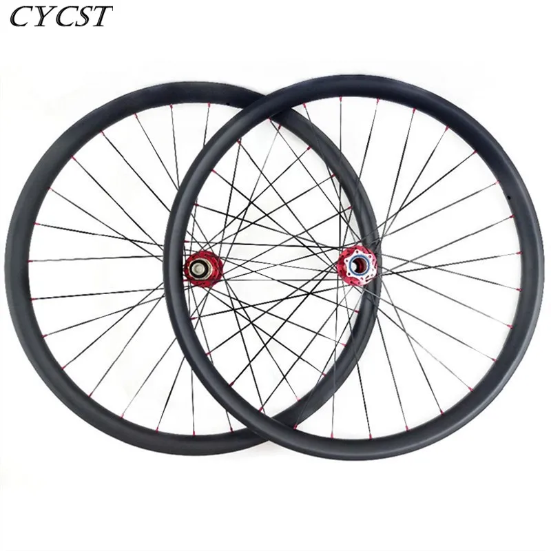 29er MTB AM 35 мм Асимметричный полностью горный диск карбоновая колесная передняя 74