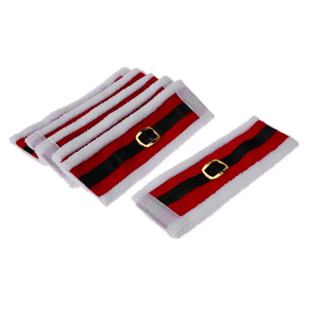 6 шт./лот одежда Санта Клауса держатель для салфеток кольцо Рождественский