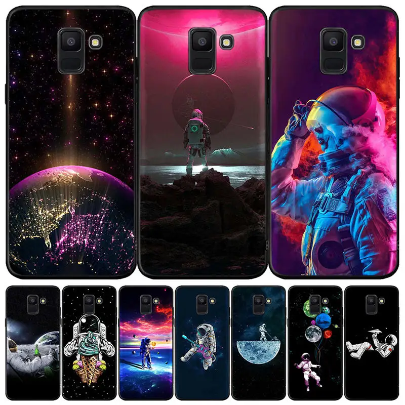 Чехол Earth Moon для Samsung Galaxy J5 J7 2016 J3 2017 J4 J6 Plus J2 Pro 2018 чехол A3 A5 A6 A7 A8 2018|Бамперы| |