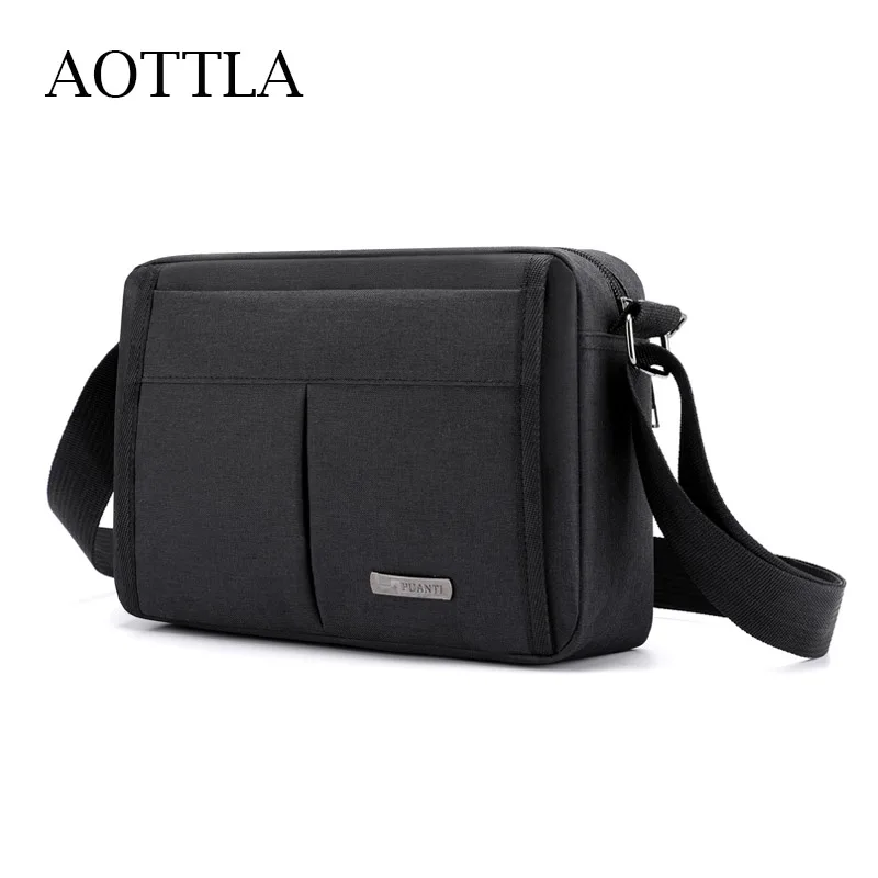 

AOTTLA Brand Men Messenger Bags High Quality Waterproof Shoulder Bags Men's Oxford Zipper Crossbody Outdoor Travel Leisure Bags