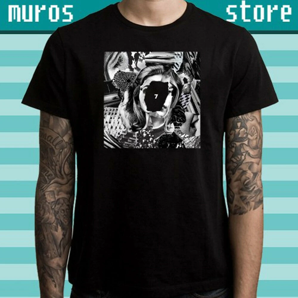 7 Album Cover Pop Duo Mens Black T-Shirt BEACH HOUSE Band | Мужская одежда