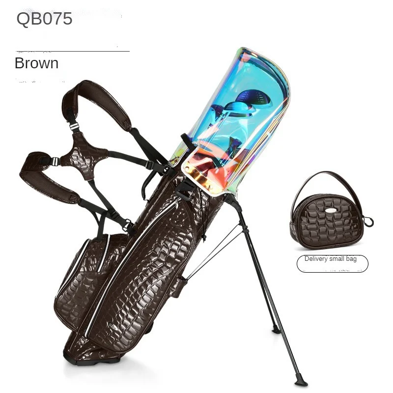 PGM PU Golf Bracket Bags Portable Golfing Gun Pack Waterproof Lightweight Golf Standard Ball Bags Put all Sets leather golf bag