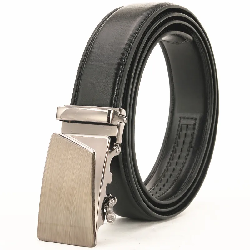 Мужской ремень из натуральной кожи с автоматической пряжкой|genuine leather belt|designer