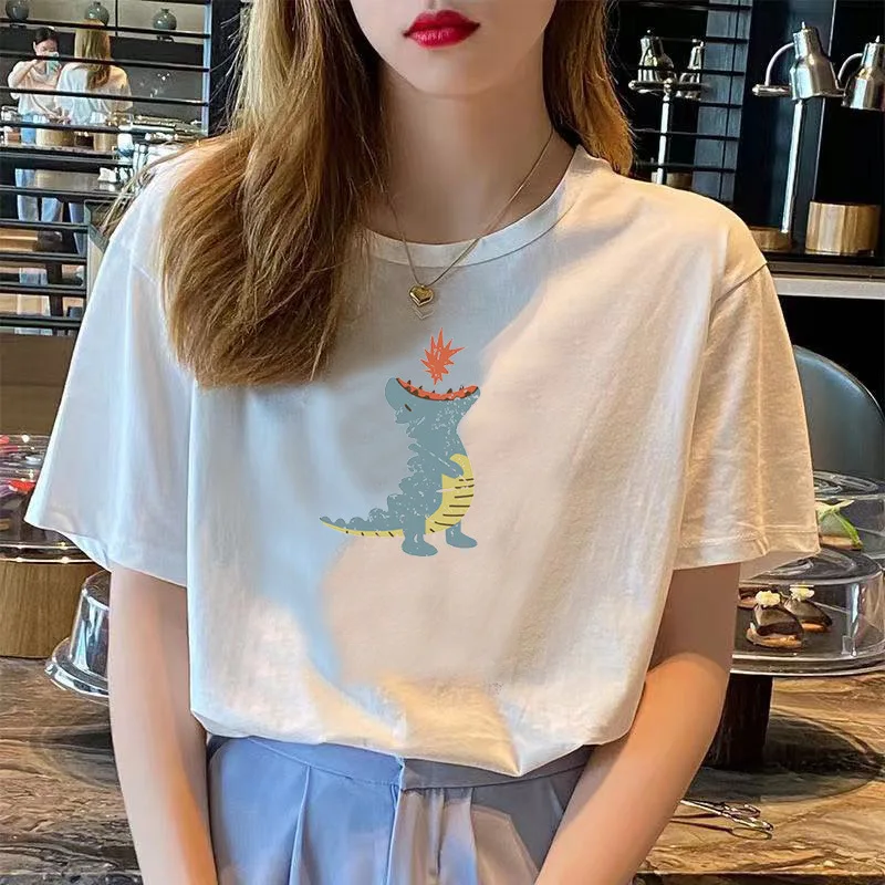 

A11 2021 new summer cotton short sleeve girls' loose and versatile top