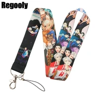 yuri on ice lanyard for keys phone cool neck strap lanyard for camera whistle id badge cute webbings ribbons gifts
