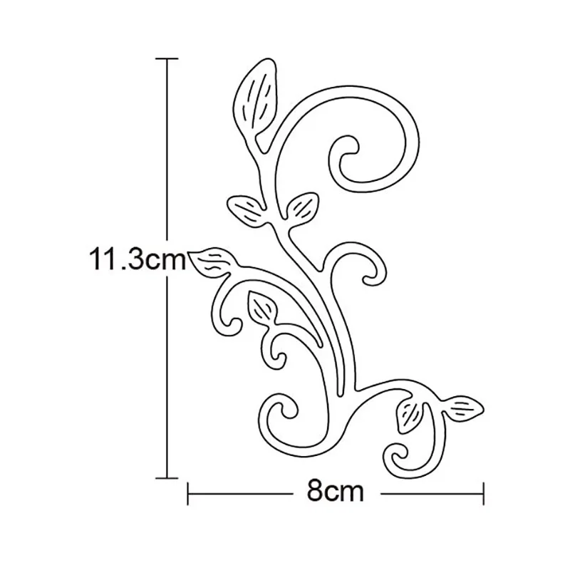 

Leaves Flower Border Metal Cutting Dies Floral Branch Frame DIY New 2020 Scrapbooking for Card Making Embossing Stencil