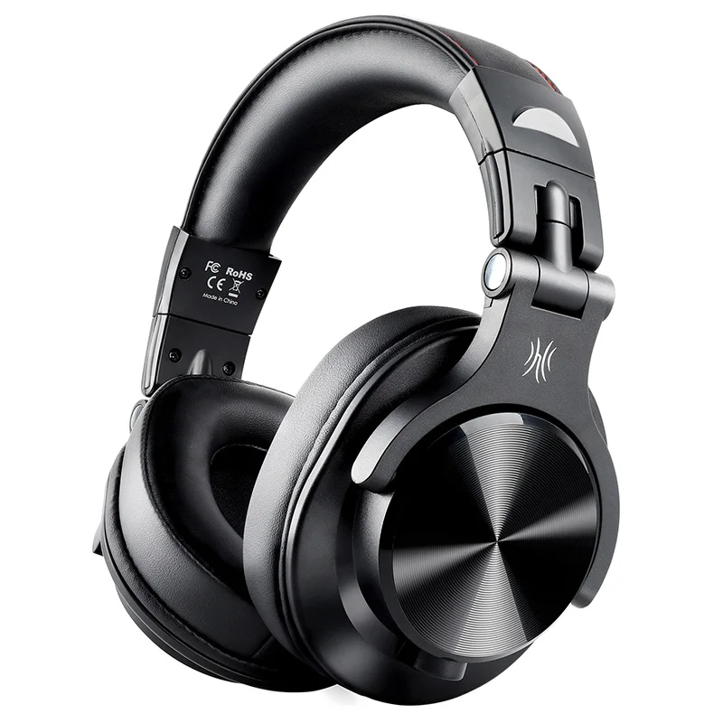Black OneOdio Fusion Накладные наушники Bluetooth Профессиональная студия запись монитор Проводные DJ наушники Беспроводная гарнитура с микрофоном - Цвет: Black