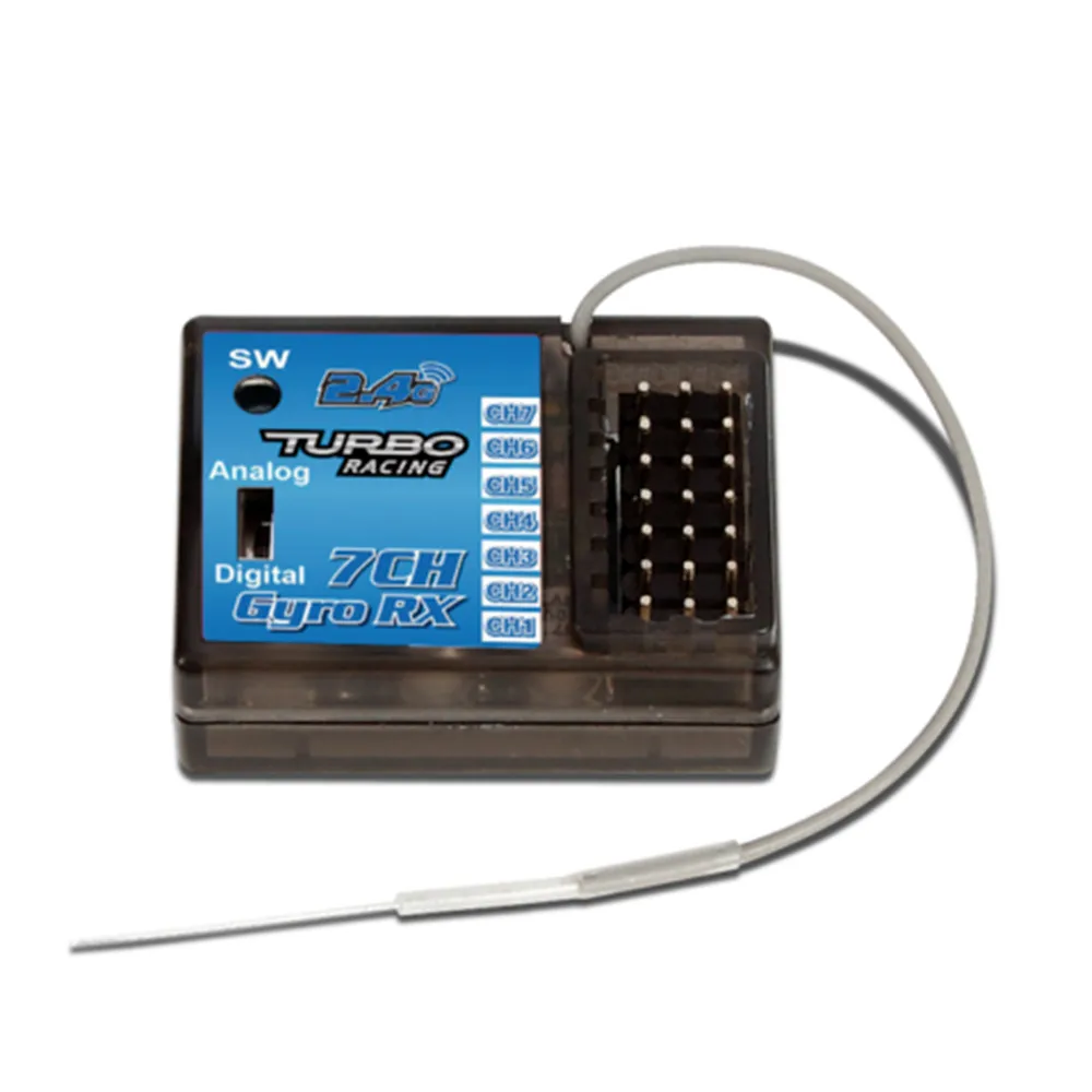 TB-RX200 Digital profesional, receptor de 7 canales de 2,4 GHz para Turbo Racing V3.1, sistema transmisor de TB-TX2-0