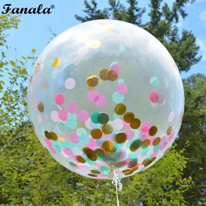 12inch1pc латексные Красочные воздушные шары конфетти надувной шар Гелиевый для дня