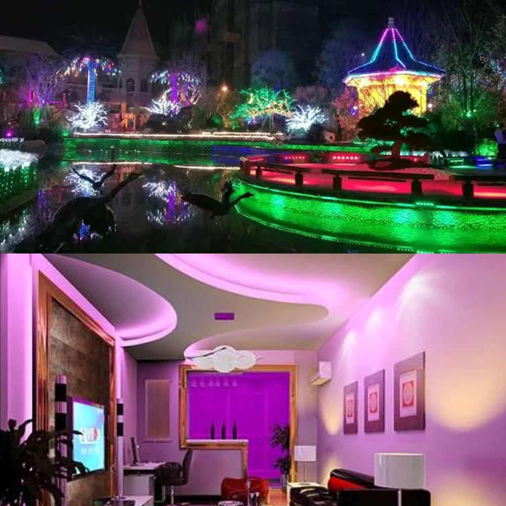 

5m 300Leds 5050 SMD DC 12V IP65 Waterproof Flexible LED Lights White Blue RGB Home Party Holiday Decoration Garden Lighting Neon