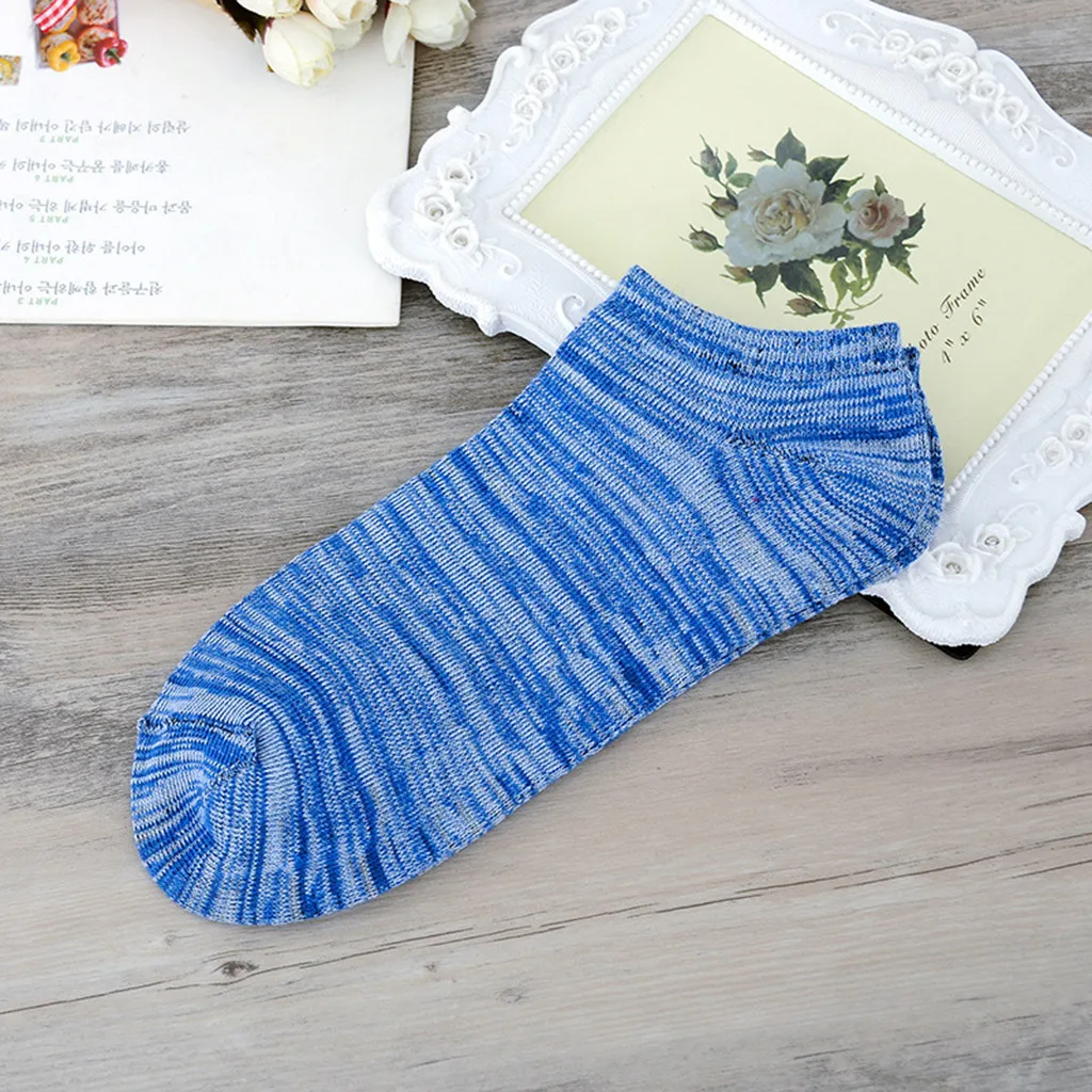 1 пара женские осенние удобные нескользящие короткие чулки разных цветов |