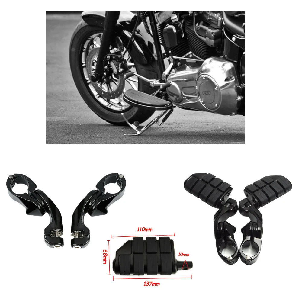 1 1/4 &quotшоссе подножки педали крепление зажимы для Harley Touring Мотоцикл