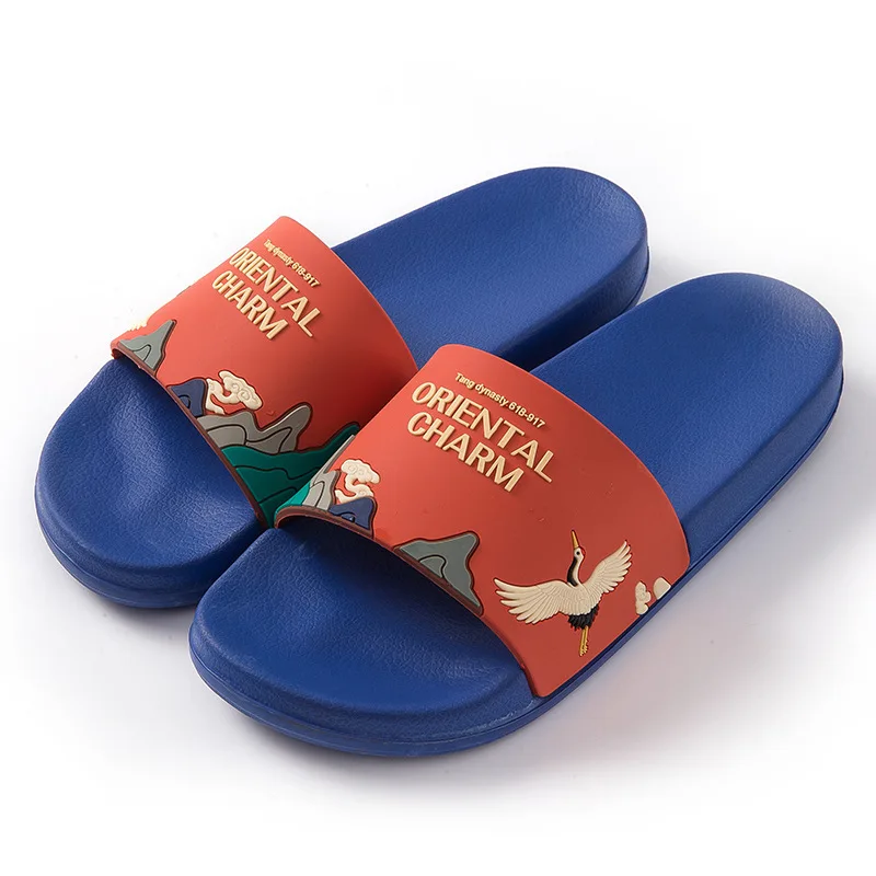 

Summer Slippers Cute Slides Women Men Non-Slip Thick Soft Sole Flip Flops Bathroom Home Couple Female Beach Pool Shoes Sandals