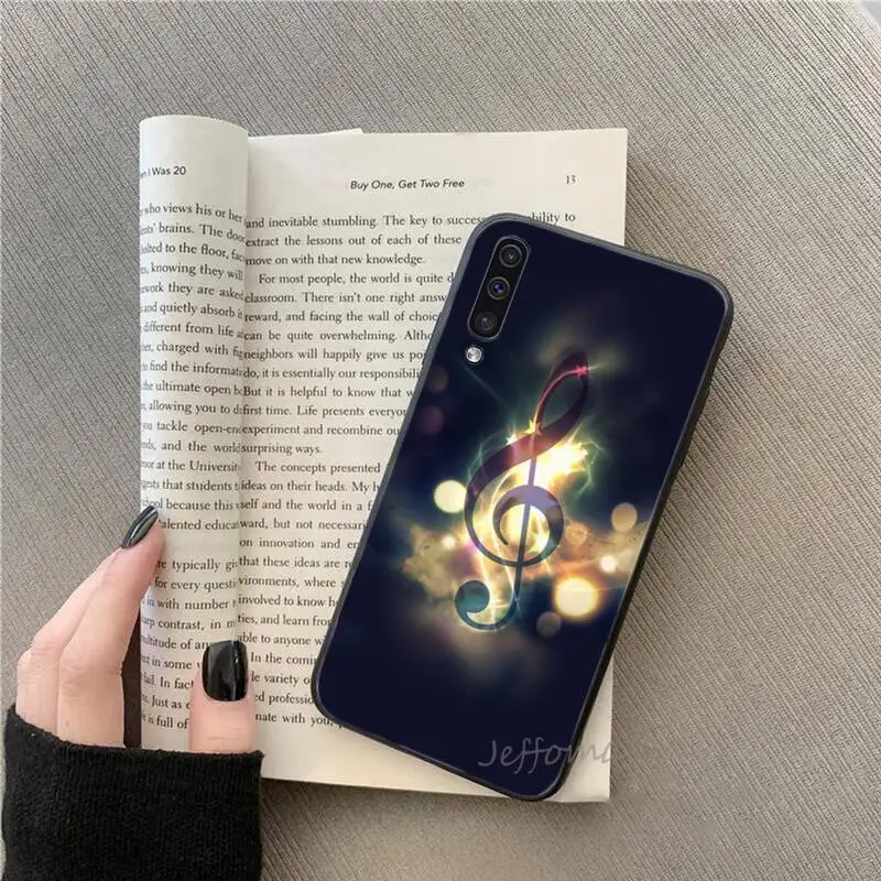 

Music notes beautiful design Phone Cases For Samsung galaxy S note 7 8 9 10 20 fe edge A 6 10 20 30 50 51 70 lite plus Funda