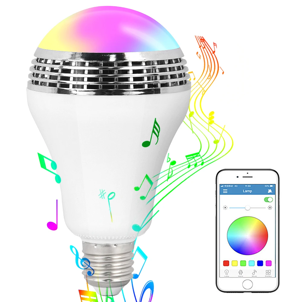 E27 приложение дистанционный пульт Bluetooth версии 4 1 или выше RGB светодиодный умная