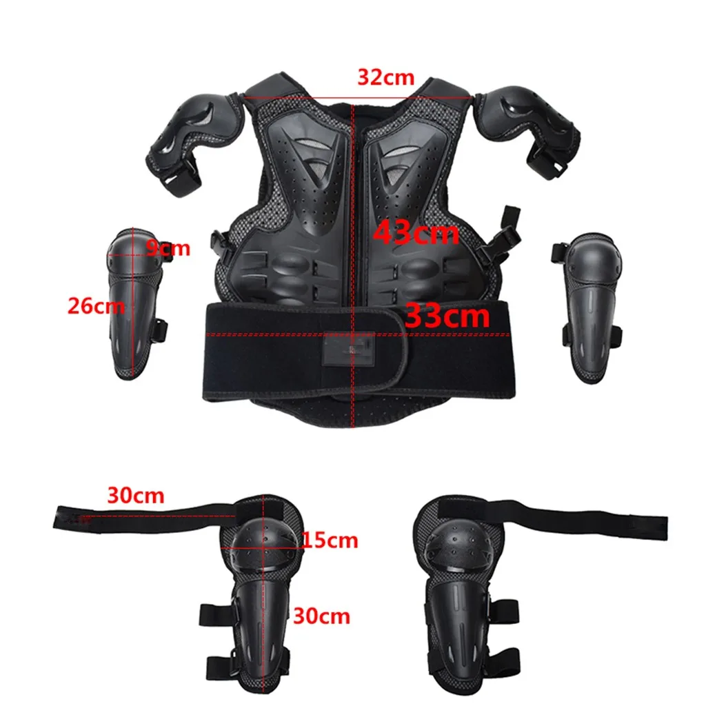 

Kids Bike Body Chest Elbow Knee Padsprotector Vest Protective For Bike 5pcs Set Ropa protectora para bicicletas para nios