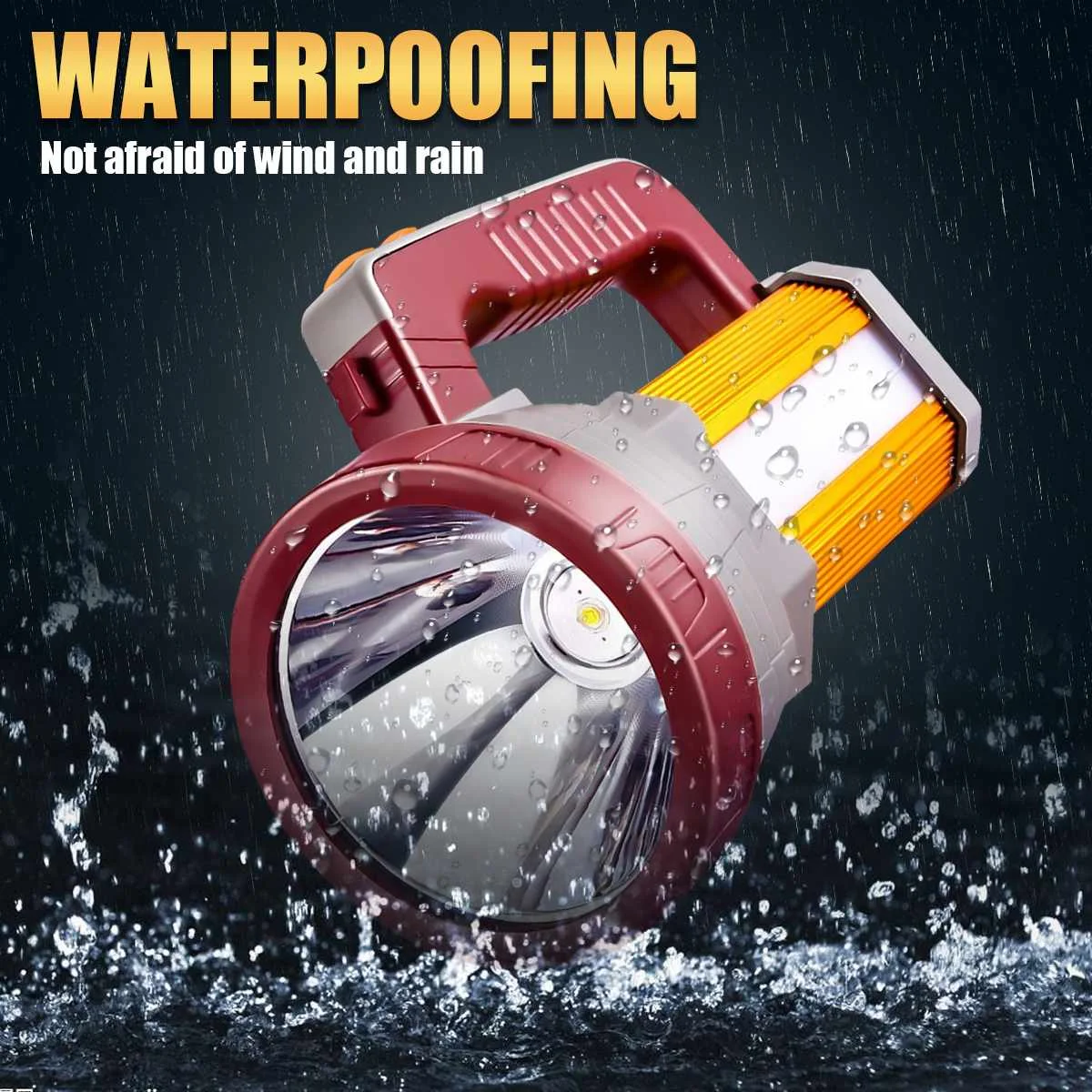 200 Вт ручной прожектор Портативный USB Встроенный 5200 мАч перезаряжаемый