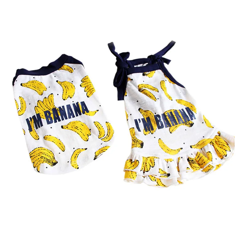 

The New Spring And Summer Dog Sling Skirt Law Fight Teddy Pomeranian Vest Thin Dog Cat T-Shirt Vest Design Pajamas Pet Supplies