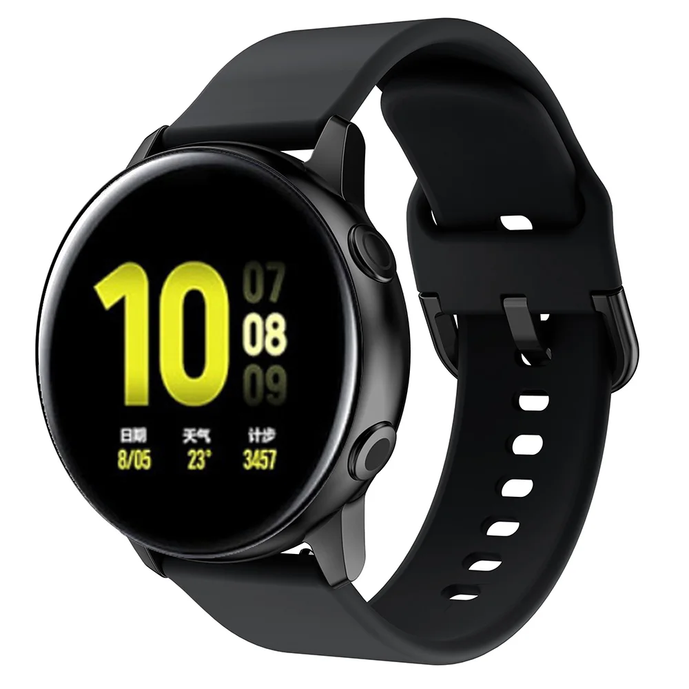 Active2 20mm Watch Strap Band For Samsung Galaxy Watch Active 2 40mm 44mm Watchbands Wristband Silicone Sport bracelet