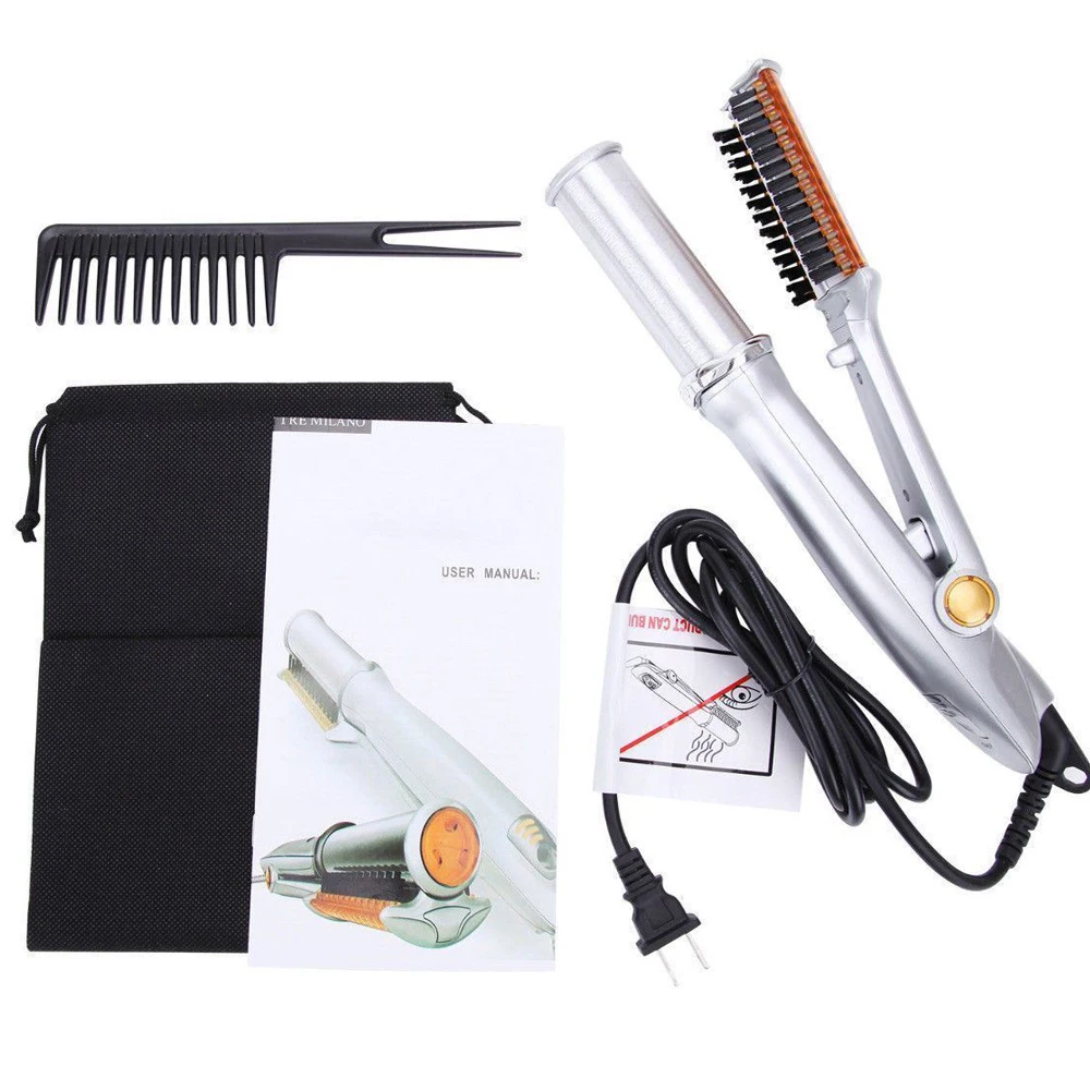 

Hair Curler 3 In 1 Rotating Brush Hot Air Styler Comb Curling Iron Straightener Curler Styler 3 In 1 Multi Hairdressing Brush