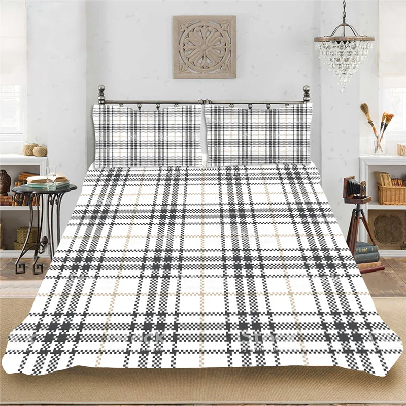 Лаконичный роскошный квадратный мягкий KIng Full размер Комплект постельного белья