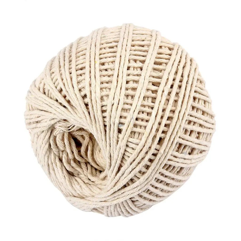 100M Two Styles natural cotton Bakers Twine rope rustic Dream catchers Bohemian wedding decor handmade accessories F1 - Цвет: G