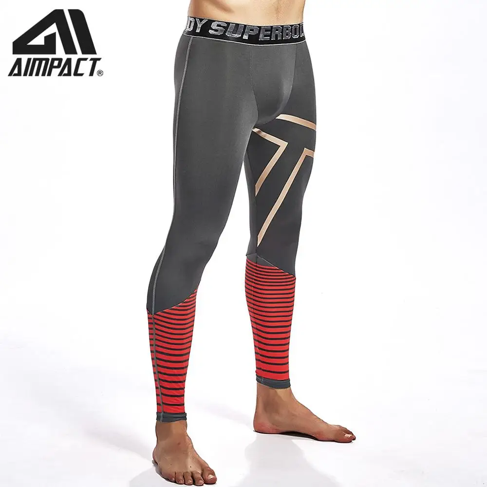 Компрессионные длинные леггинсы мужские спортивные штаны для фитнеса