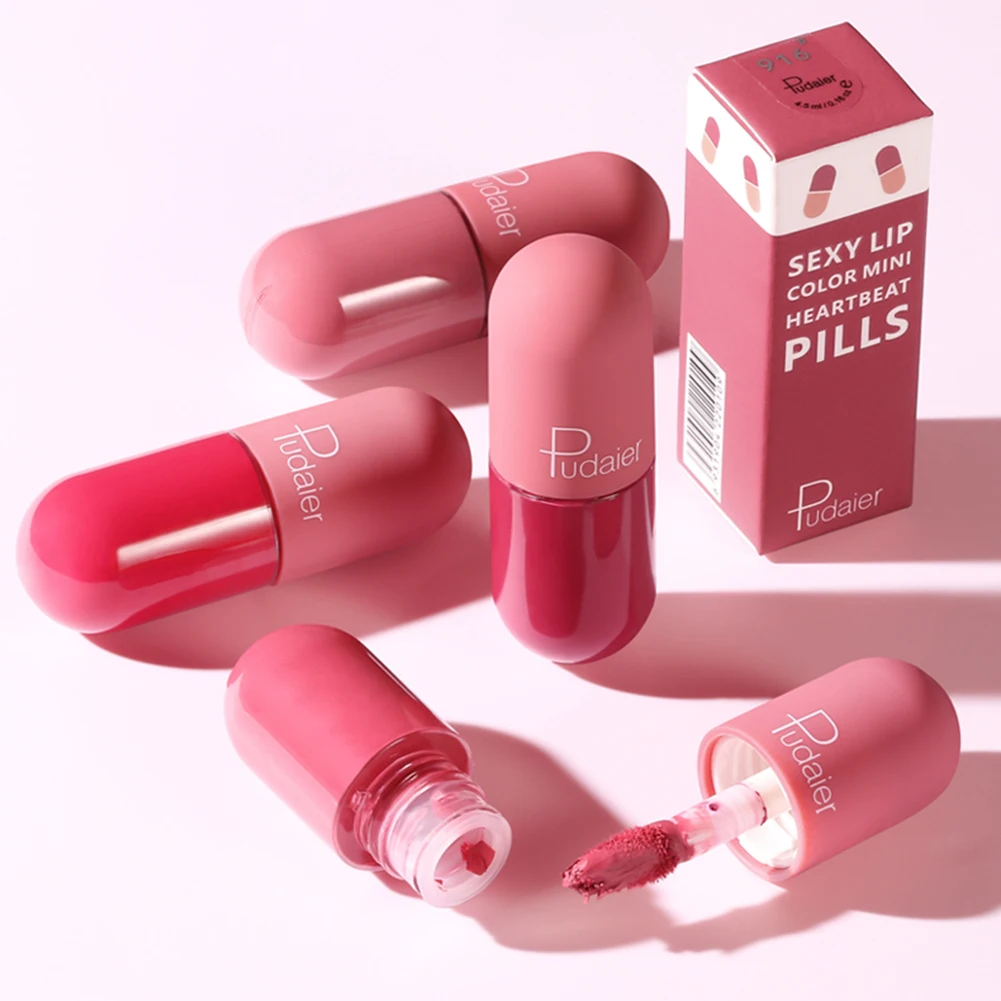 Новый матовой замшевой кожи обувь капсула для губ тинт увлажняющий с