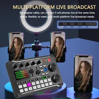 multi functional audio mixer portable sound mixing console usb interface computer input phantom power monitor for phone pc