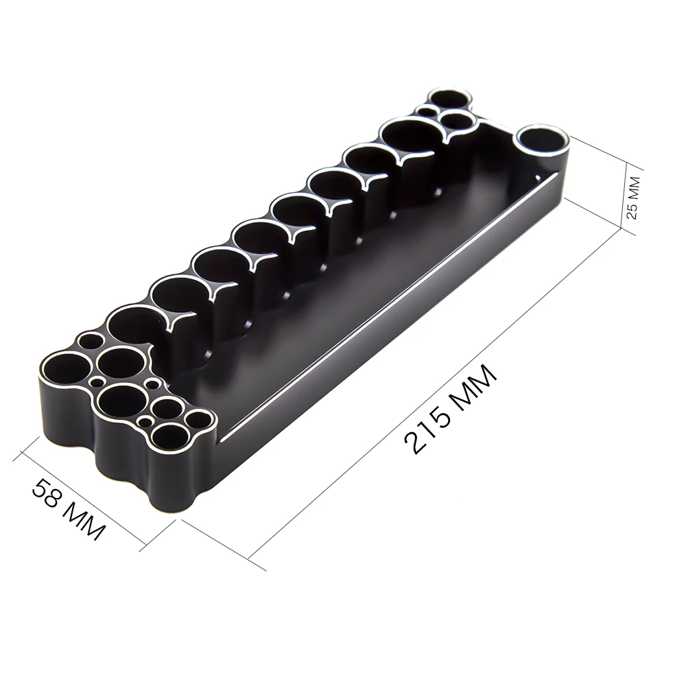 HUDY-soporte para destornillador, herramienta profesional RC, multifunci&oacute;n, bandeja de almacenamiento 6061 CNC, soporte de exhibici&oacute;n, 1 ud.-0