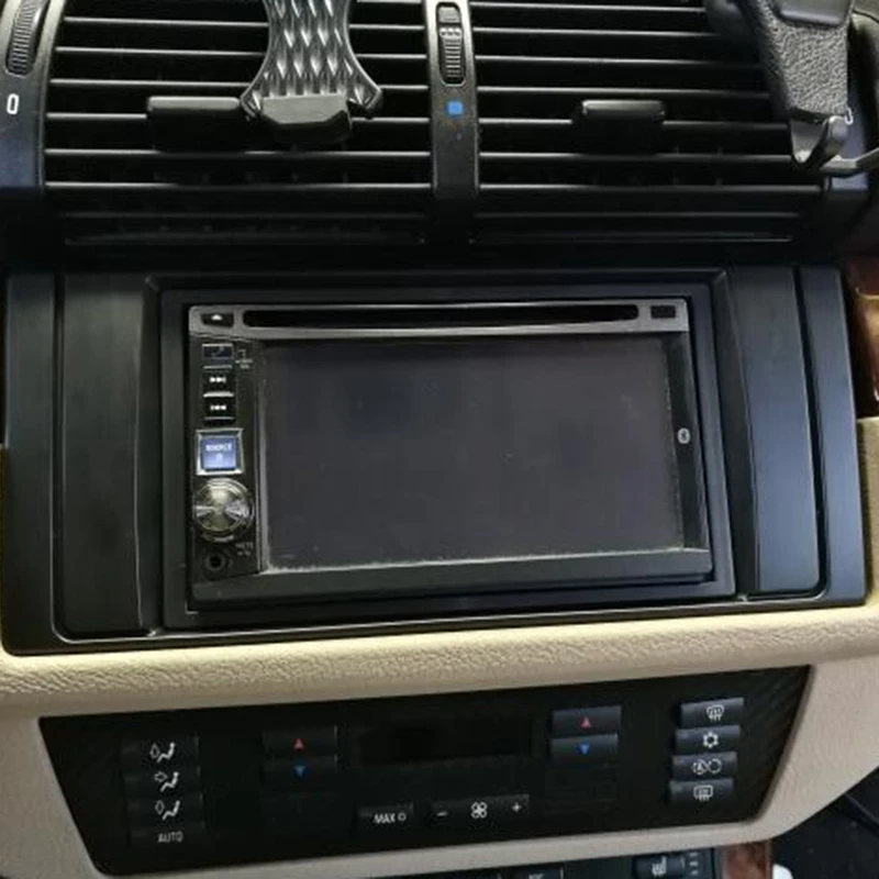 2 Din автомобильное стерео радио Fascia рама пластины панели Dash Mount Kit для BMW 5 Series E53 E39
