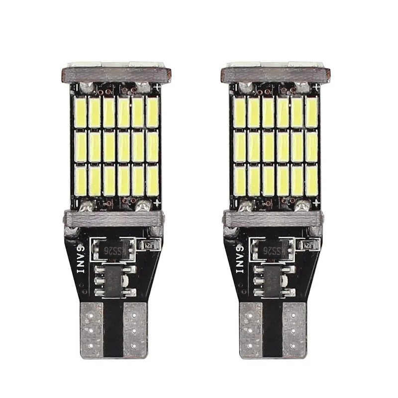2 шт. задние светодиодсветодиодный лампы T15 45SMD 6000k TD326|Сигнальная лампа| |