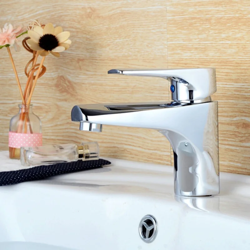Хромированный смеситель для раковины в ванную комнату|Смесители бассейна| |