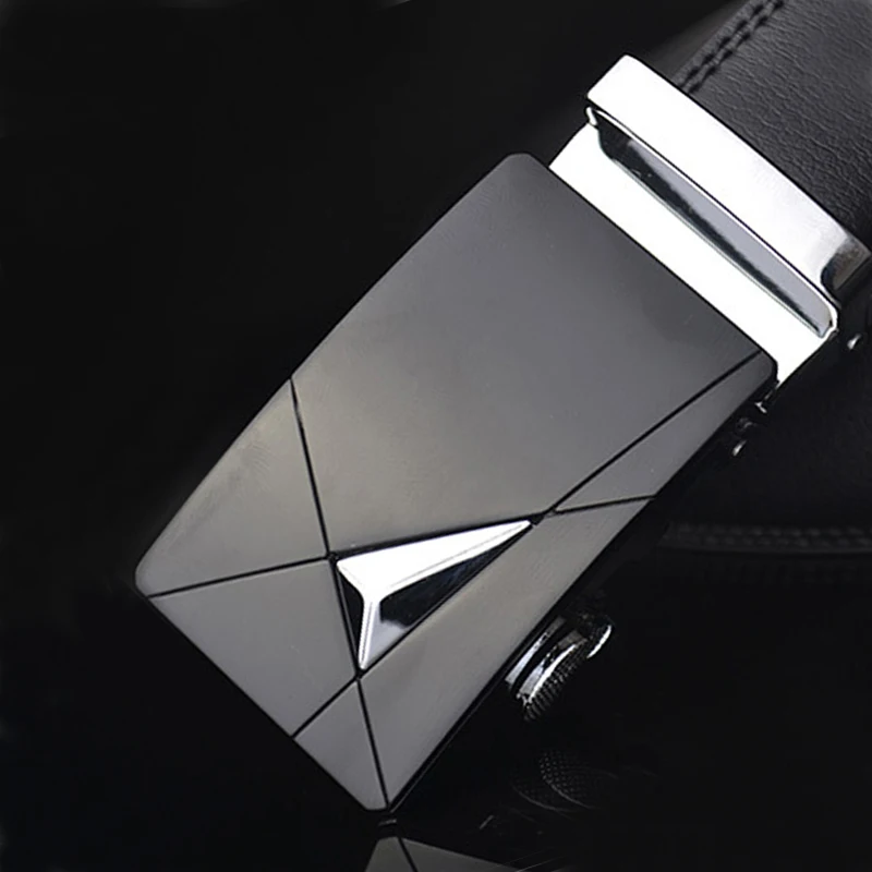 Men Belt Male Genuine Leather Strap Belts For Top Quality Automatic Buckle Black Cummerbunds 180cm 170cm 160cm 150cm | Аксессуары для