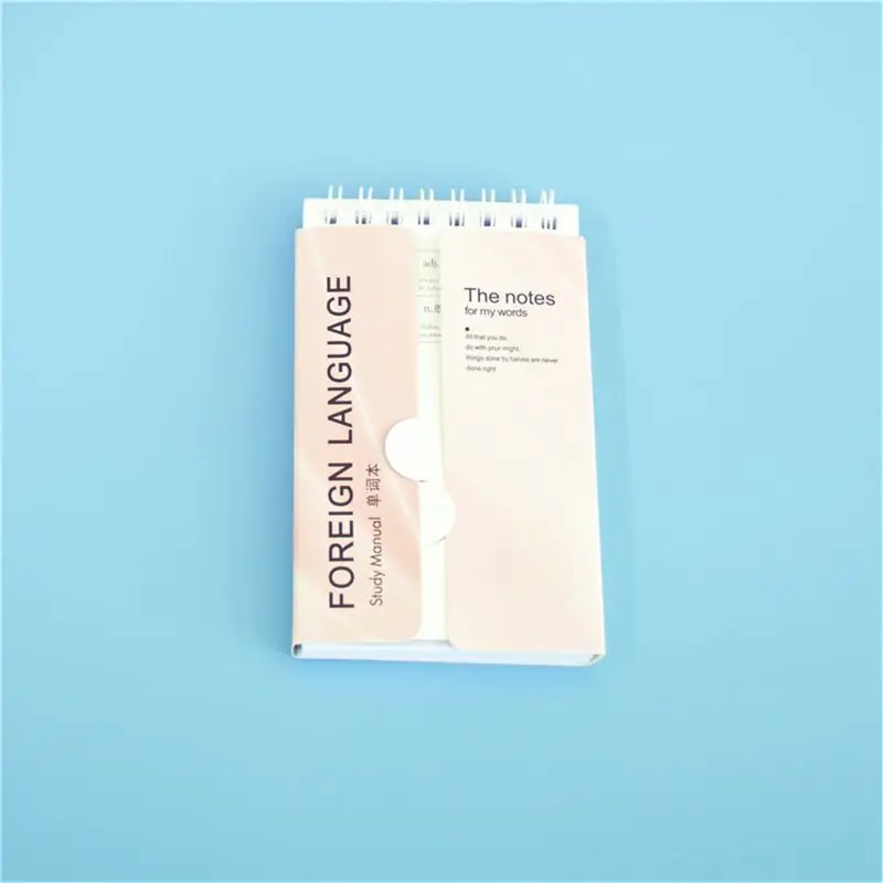 

B2RC 80 Sheets Japanese Pocket Kawaii Cartoon Students Vocabulary Notebook English Words Card Kids Study Memo Notes Manual Book