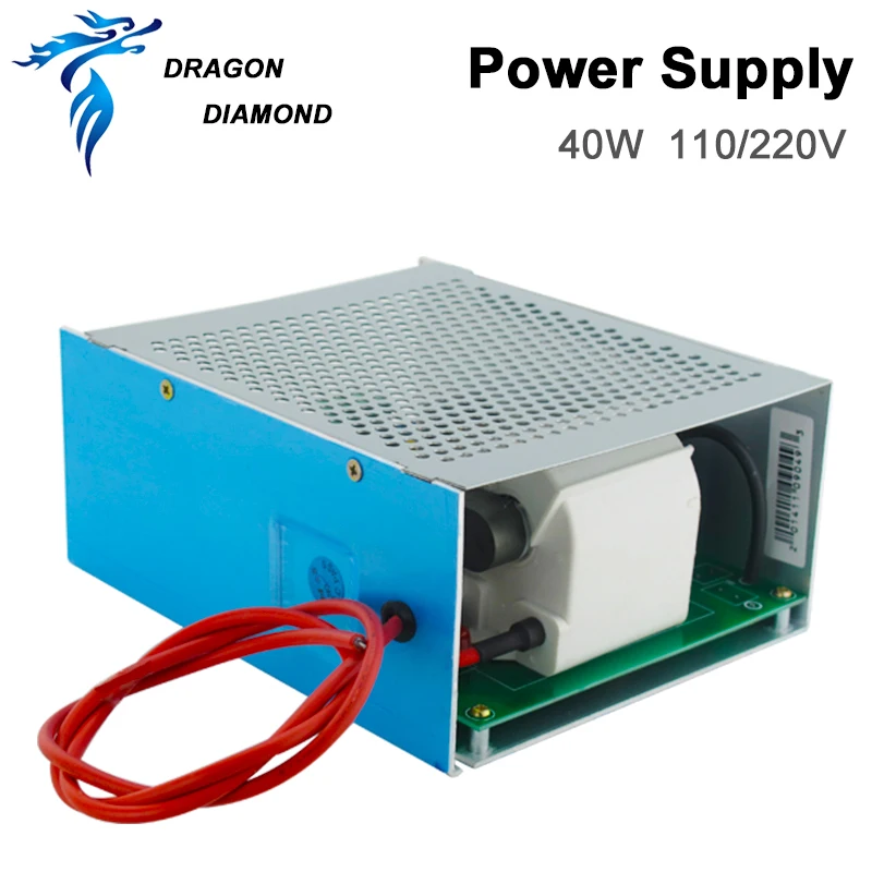 Dragon Diamond Co2 лазерный источник питания 40 Вт ac220в/110 В для Co2 лазерной гравировки и резки MYJG 40 Вт Лазерный источник