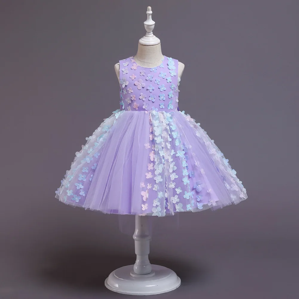 

European and American Princess dress baby one year old flower girl wedding dress