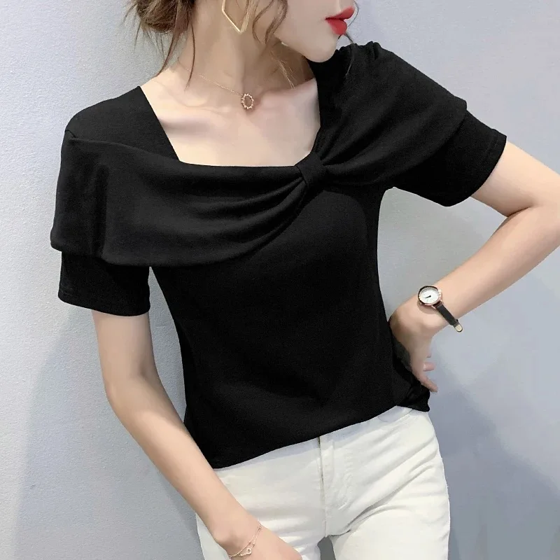 

Women Cotton Fashion Cotton Ladies purpel Tee Shirt Short Sleeve Tops Tee Shirt
