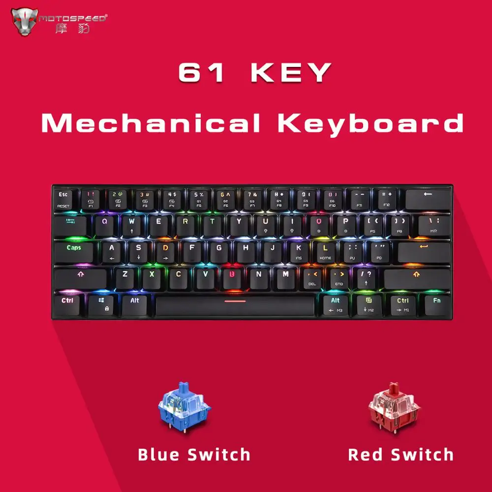 61 Ключ игровая механическая клавиатура включающим в себя гарнитуру блютус и