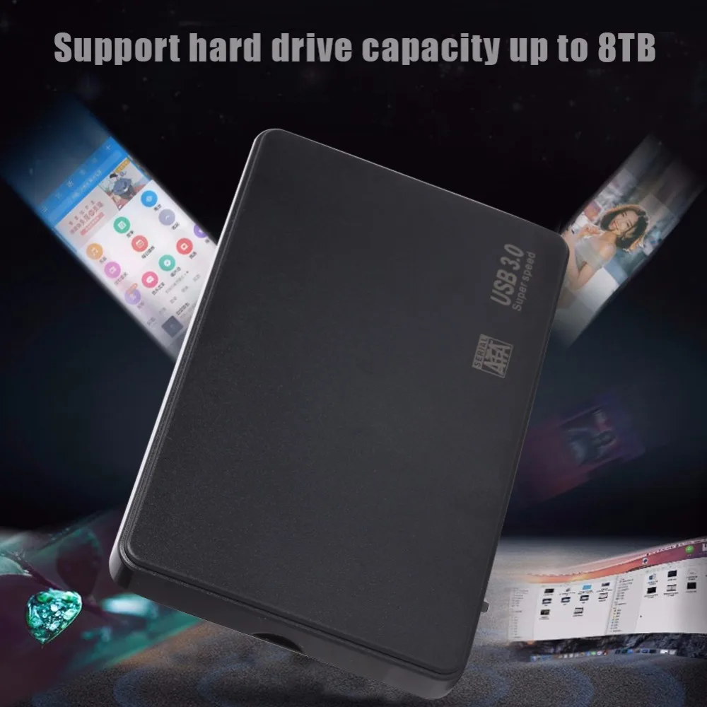 2,5 дюймов SATA к USB 3,0 2,0 адаптер HDD SSD корпус коробка 5 6 Гбит/с жесткий диск вспомогательное устройство 2 ТБ HDD внешний диск для WIndows OS