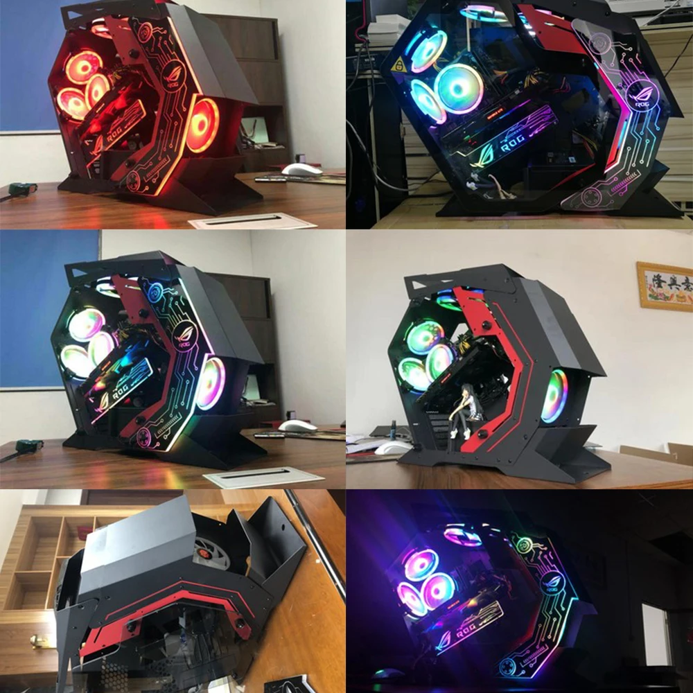 Чехол сделай сам для настольного компьютера ATX чехол с закаленным стеклом