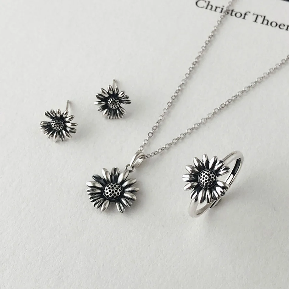 FUN BEAUTY новинка 2020 ожерелье Маргаритка из стерлингового серебра S925 пробы тайское