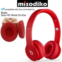 misodiko replacement cushions ear pads for beats solo hd on ear headphones repair parts earmuff earpads cup pillow cover
