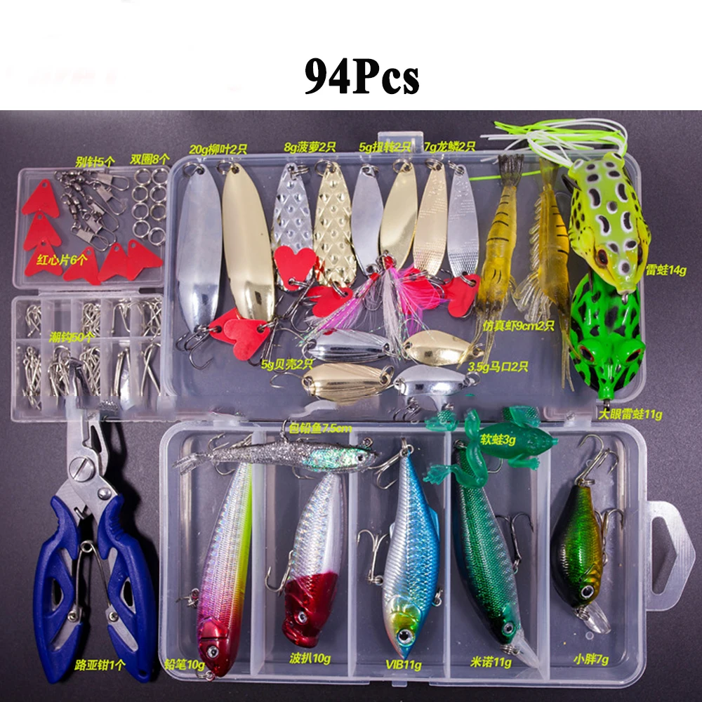 Профессиональная приманка для ловли Поппера Minow набор рыбалки 15/24/94/240 шт.