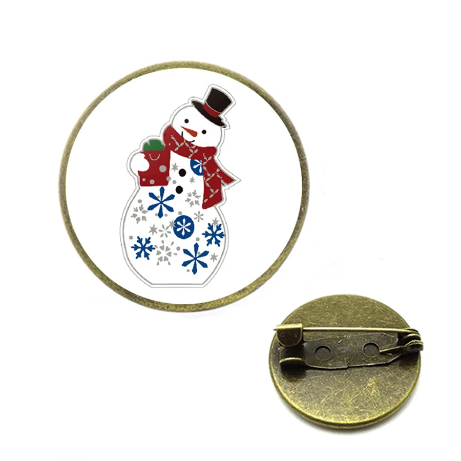 Рождественский Снеговик Лось подарки коробка броши перчатки Пингвин Санта